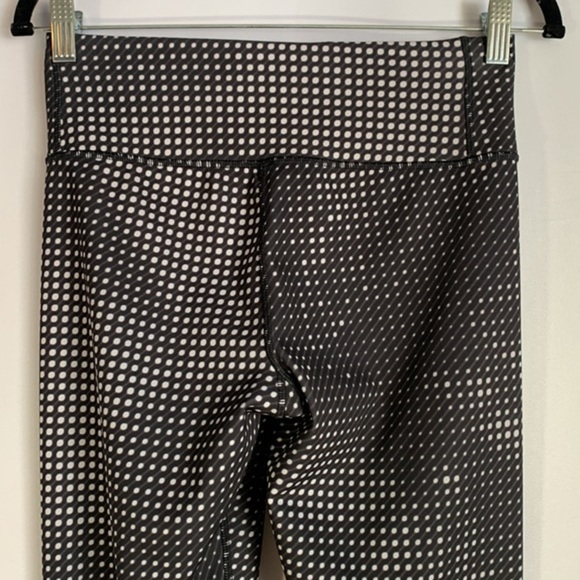 Adidas Black & White Polkadot Compression Athletic Leggings - Picture 5 of 7